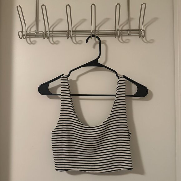 blanc de blanc Striped Tank Top/Cropped Top S - Picture 1 of 3